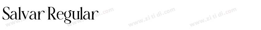 Salvar Regular字体转换